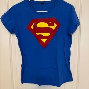 Women’s Blue Superman Tshirt Size Medium